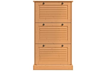 Mille Skoskåp 75x130 cm - Brun - Förvaring - Skåp - Förvaringsskåp