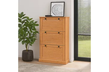 Mille Skoskåp 75x130 cm - Brun - Förvaring - Skåp - Förvaringsskåp