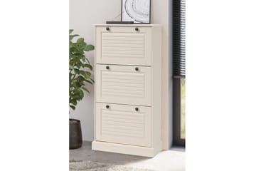 Mille Skoskåp 75x130 cm - Vit - Förvaring - Skåp - Förvaringsskåp