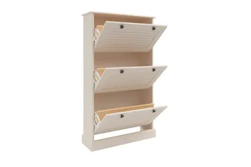 Mille Skoskåp 75x130 cm - Vit - Förvaring - Skåp - Förvaringsskåp