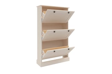 Mille Skoskåp 75x130 cm - Vit - Förvaring - Skåp - Förvaringsskåp