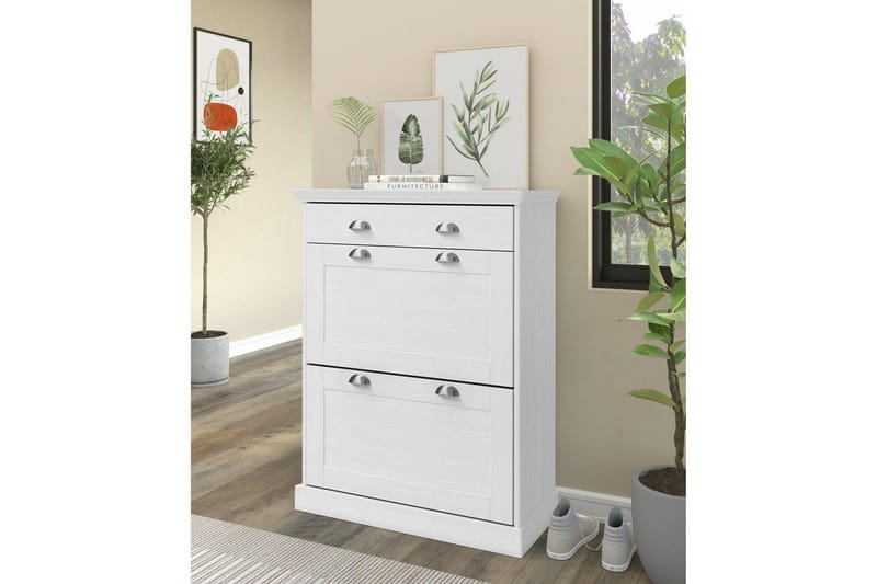 Motala Skoskåp 80x105 cm - Vit - Förvaring - Skåp - Förvaringsskåp