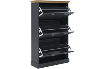 Motala Skoskåp 80x132 cm - Grå - Förvaring - Skåp - Förvaringsskåp