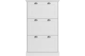 Motala Skoskåp 80x132 cm - Vit - Förvaring - Skåp - Förvaringsskåp