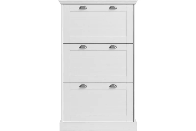 Motala Skoskåp 80x132 cm - Vit - Förvaring - Skåp - Förvaringsskåp