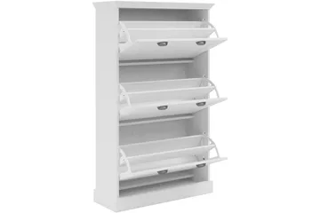 Motala Skoskåp 80x132 cm - Vit - Förvaring - Skåp - Förvaringsskåp