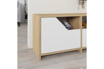 Nexus Skoskåp 105 cm - Ek/Vit - Förvaring - Skåp - Förvaringsskåp