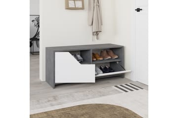 Nexus Skoskåp 105 cm - Grå/Vit - Förvaring - Skåp - Förvaringsskåp