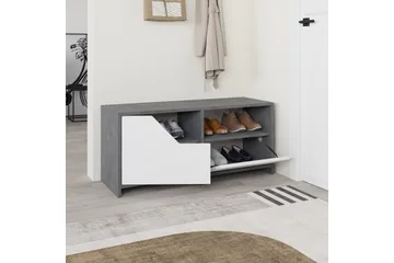 Nexus Skoskåp 105 cm - Grå/Vit - Förvaring - Skåp - Förvaringsskåp