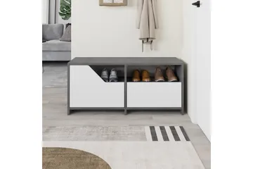 Nexus Skoskåp 105 cm - Grå/Vit - Förvaring - Skåp - Förvaringsskåp