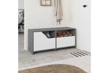 Nexus Skoskåp 105 cm - Grå/Vit - Förvaring - Skåp - Förvaringsskåp