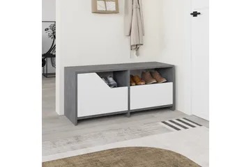 Nexus Skoskåp 105 cm - Grå/Vit - Förvaring - Skåp - Förvaringsskåp