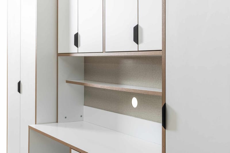 Olyros Förvaringsmöbel 127x190 cm - Vit - Förvaring - Skåp - Förvaringsskåp