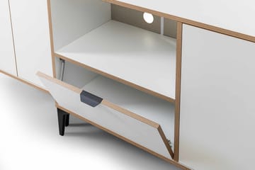 Olyros Förvaringsmöbel 127x190 cm - Vit - Förvaring - Skåp - Förvaringsskåp