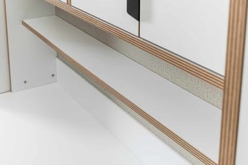 Olyros Förvaringsmöbel 127x190 cm - Vit - Förvaring - Skåp - Förvaringsskåp