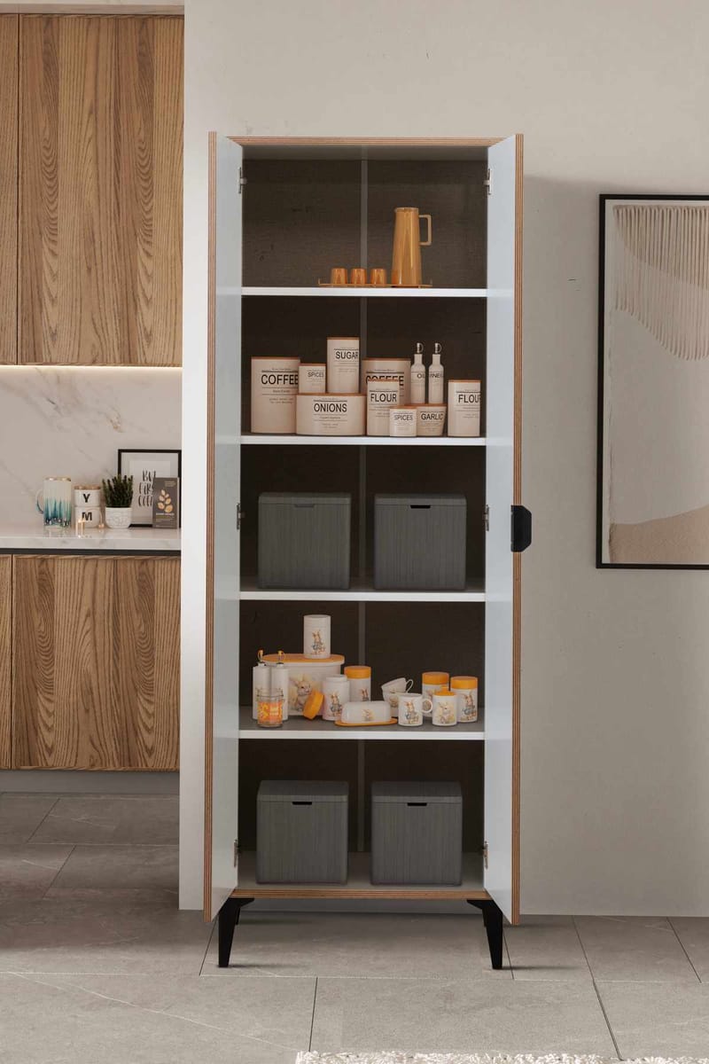 Olyros Garderob 65x190 cm - Vit - Förvaring - Skåp - Förvaringsskåp