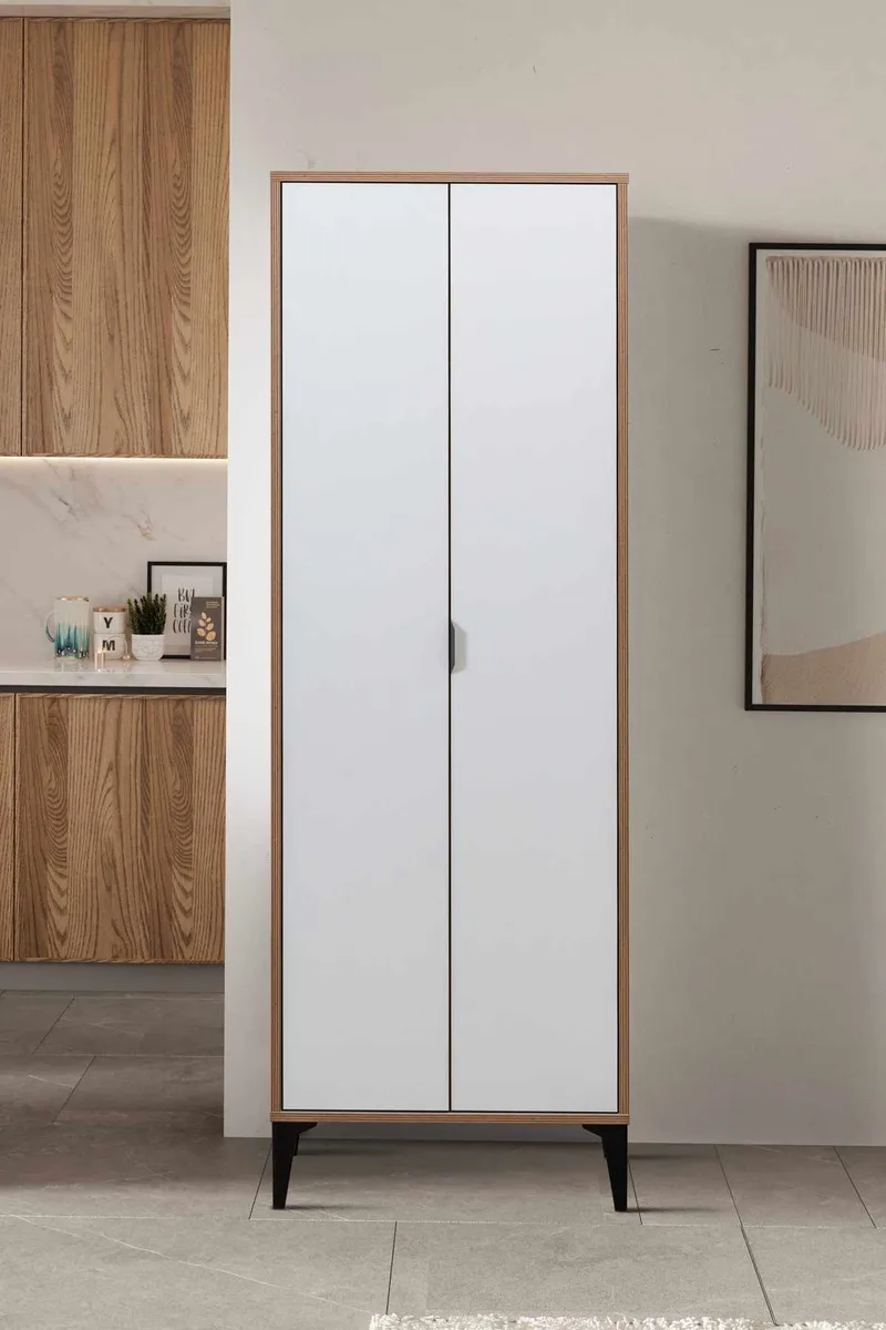 Olyros Garderob 65x190 cm - Vit - Förvaring - Skåp - Förvaringsskåp