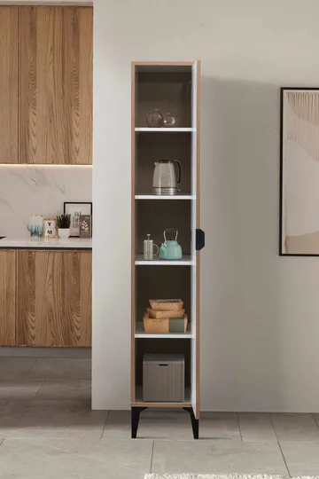 Olyros Högskåp 35x190 cm - Vit - Förvaring - Skåp - Förvaringsskåp