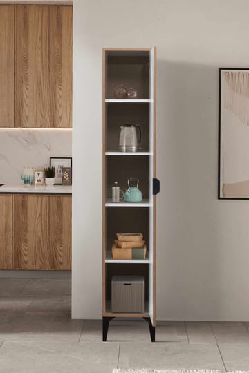 Olyros Högskåp 35x190 cm - Vit - Förvaring - Skåp - Förvaringsskåp