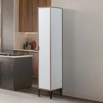 Olyros Högskåp 35x190 cm - Vit - Förvaring - Skåp - Förvaringsskåp