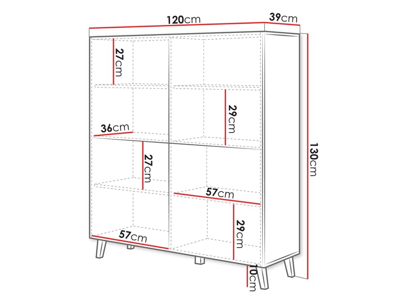 Orvik Skänk 120 cm - vit - Förvaring - Skåp - Förvaringsskåp