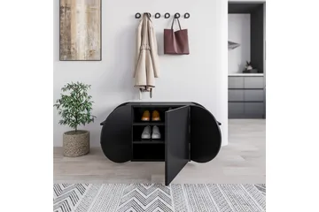 Pozy Skoskåp 110 cm - Svart - Förvaring - Skåp - Förvaringsskåp