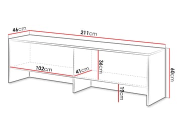 Rauk Förlängare för sängskåp 211x60 cm - Kashmir - Förvaring - Skåp - Förvaringsskåp