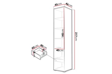 Rauk Highboard - Grå - Förvaring - Skåp - Förvaringsskåp