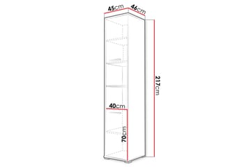 Rauk Highboard - Grå - Förvaring - Skåp - Förvaringsskåp