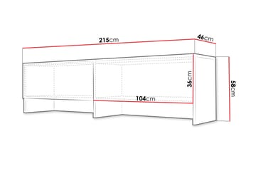 Rauk Highboard - Grå - Förvaring - Skåp - Förvaringsskåp