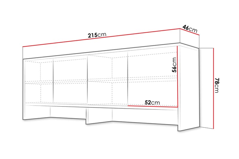 Rauk Highboard - Vit - Förvaring - Skåp - Förvaringsskåp
