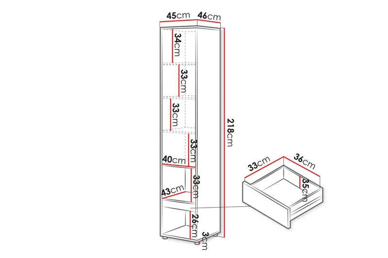 Rauk Highboard - Vit - Förvaring - Skåp - Förvaringsskåp