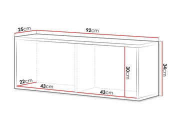 Rauk Väggskåp 92x34 cm - Kashmir - Förvaring - Skåp - Förvaringsskåp