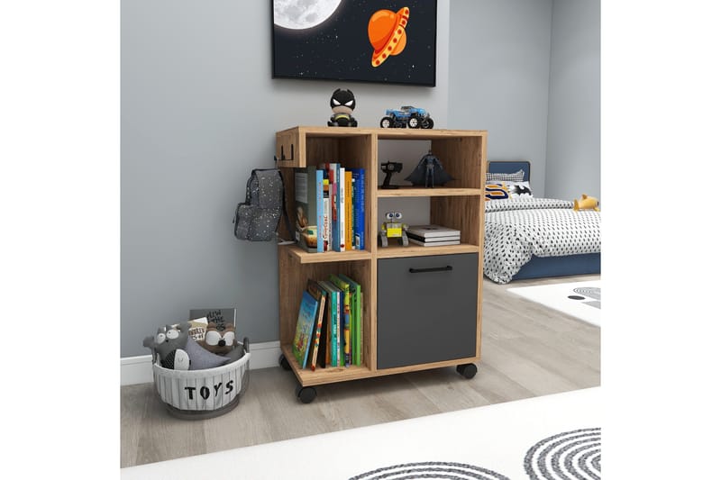 Rebus Skåpsbyrå - Ljus Brun/Trä/Antracit - Förvaring - Skåp - Förvaringsskåp