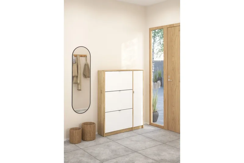 Rivornis Skoskåp 98,8 cm - Natur - Förvaring - Skåp - Förvaringsskåp