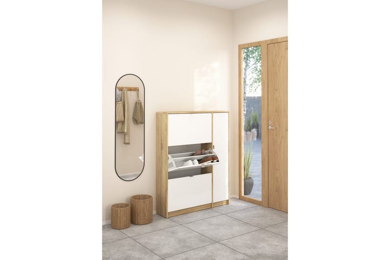 Rivornis Skoskåp 98,8 cm - Natur - Förvaring - Skåp - Förvaringsskåp