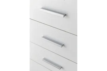 Rullkontejner Wohnling 4 lådor med hjul, förvaringsbricka, foliebelagd spånskiva, modern stil Vit - Vit - Förvaring - Förvaringsmöbler - Byrå - Hurts