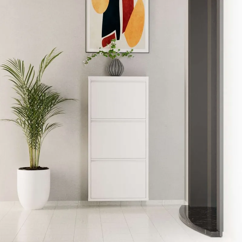 Rylanis Skoskåp 50x103 cm - Vit - Förvaring - Skåp - Förvaringsskåp