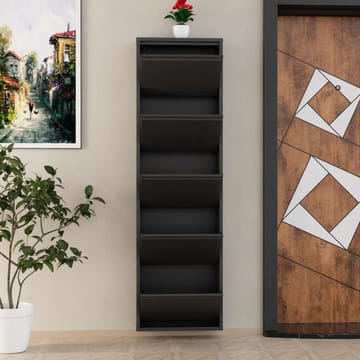 Rylanis Skoskåp 50x169 cm - Antracit - Förvaring - Skåp - Förvaringsskåp