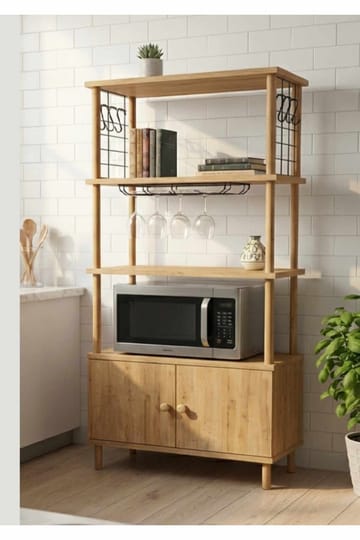Ryrhyrdhonar Kökskåp 60x140x30 cm - Sapphire Oak - Förvaring - Skåp - Förvaringsskåp