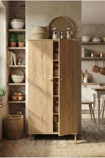 Ryrhyrdhonar Multifunktionsskåp 60x130x30 cm - Sapphire Oak - Förvaring - Skåp - Förvaringsskåp