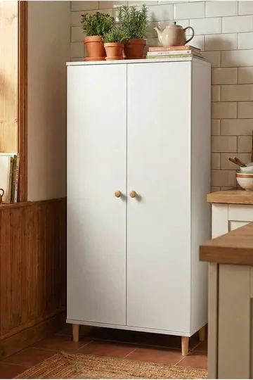 Ryrhyrdhonar Multifunktionsskåp 60x130x30 cm - Vit - Förvaring - Skåp - Förvaringsskåp