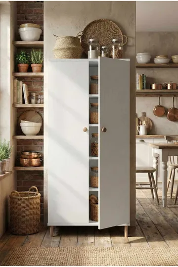 Ryrhyrdhonar Multifunktionsskåp 60x130x30 cm - Vit - Förvaring - Skåp - Förvaringsskåp