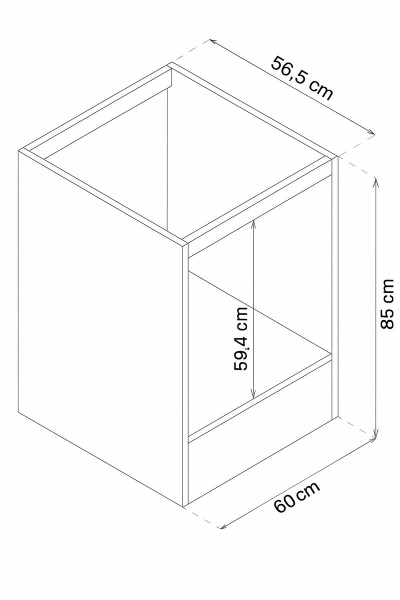 Ryrhyrdhonar Ugnsskåp 60x85x56,5 cm - Furu - Förvaring - Skåp - Förvaringsskåp