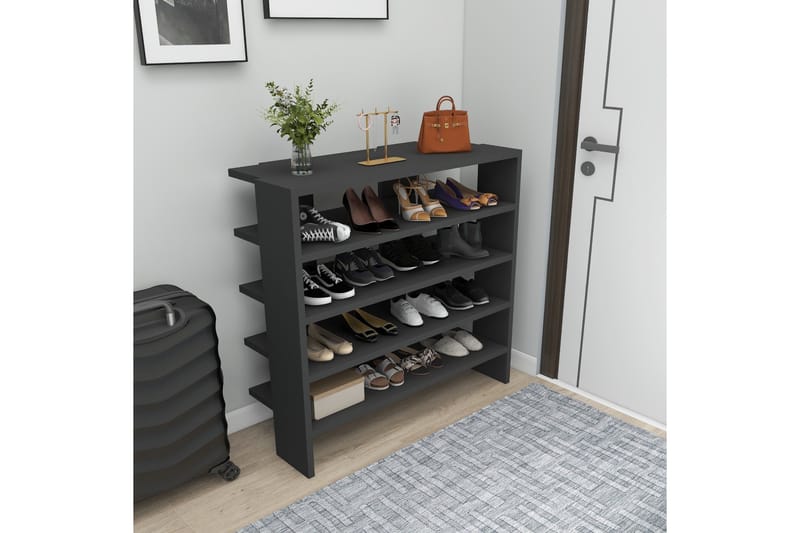 Sargel Skoskåp 75,6 cm - Antracit - Förvaring - Skåp - Förvaringsskåp