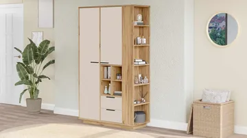 Sarnor Multifunktionsskåp 110x190x45 cm - Atlantic Pine - Förvaring - Skåp - Förvaringsskåp