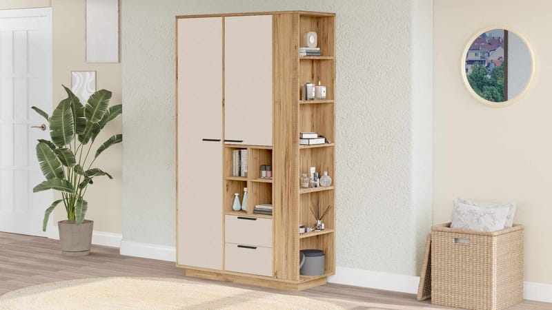 Sarnor Multifunktionsskåp 110x190x45 cm - Atlantic Pine - Förvaring - Skåp - Förvaringsskåp