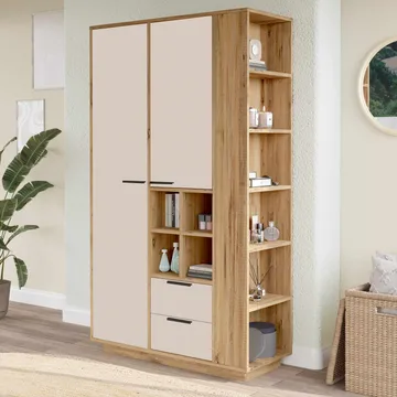 Sarnor Multifunktionsskåp 110x190x45 cm - Atlantic Pine - Förvaring - Skåp - Förvaringsskåp