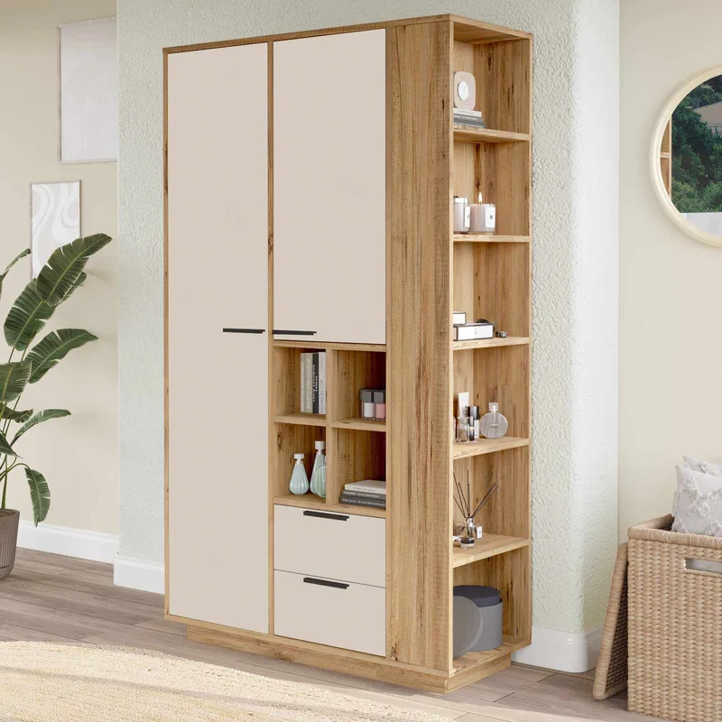 Sarnor Multifunktionsskåp 110x190x45 cm - Atlantic Pine - Förvaring - Skåp - Förvaringsskåp
