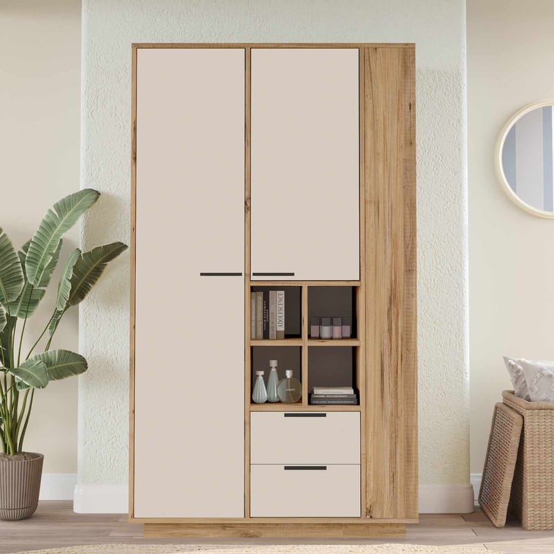 Sarnor Multifunktionsskåp 110x190x45 cm - Atlantic Pine - Förvaring - Skåp - Förvaringsskåp